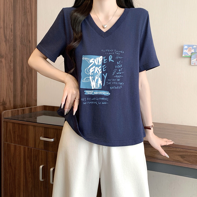 2026-summer-plus-size-womens-v-neck-printed-short-sleeve-t-shirt_1