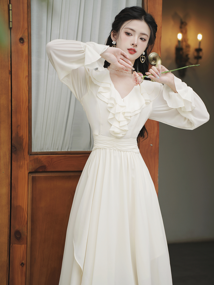 french-style-v-neck-cinched-waist-pleated-long-dress-style-3fa6ba_1