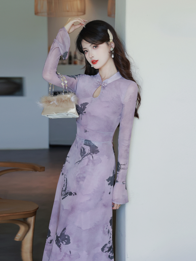new-chinese-style-modified-qipao-dress-with-butterfly-print-and-bow_1